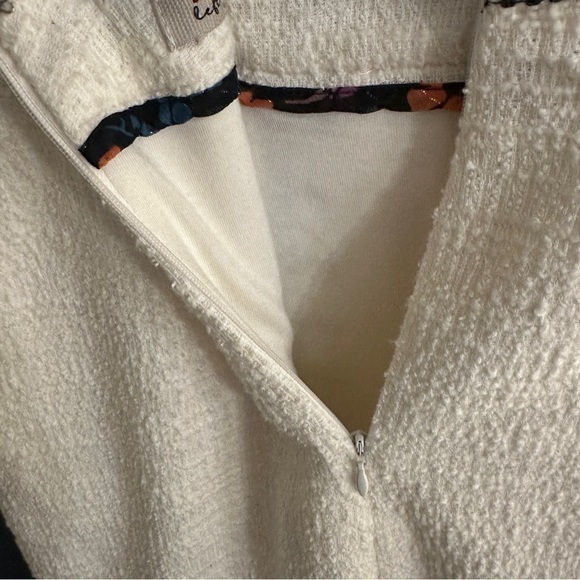 Anthropologie Dolan Tilley Textured Mini Skirt | Ivory and Black | Size Small - Picture 8 of 8